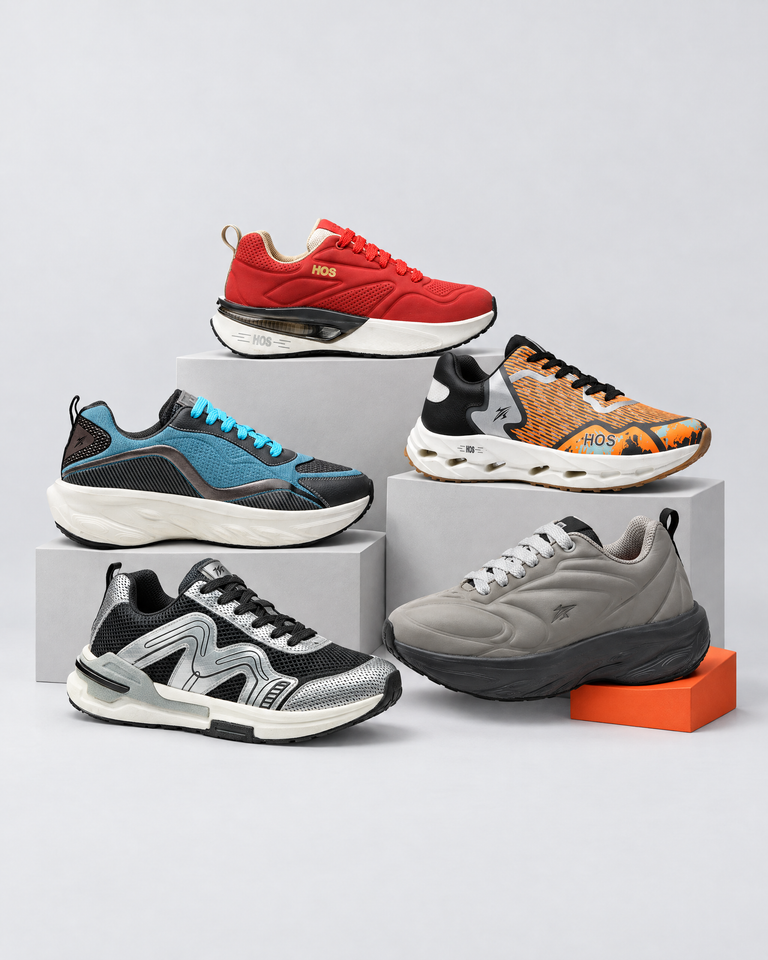 HOS Sporty Sneakers in the studio