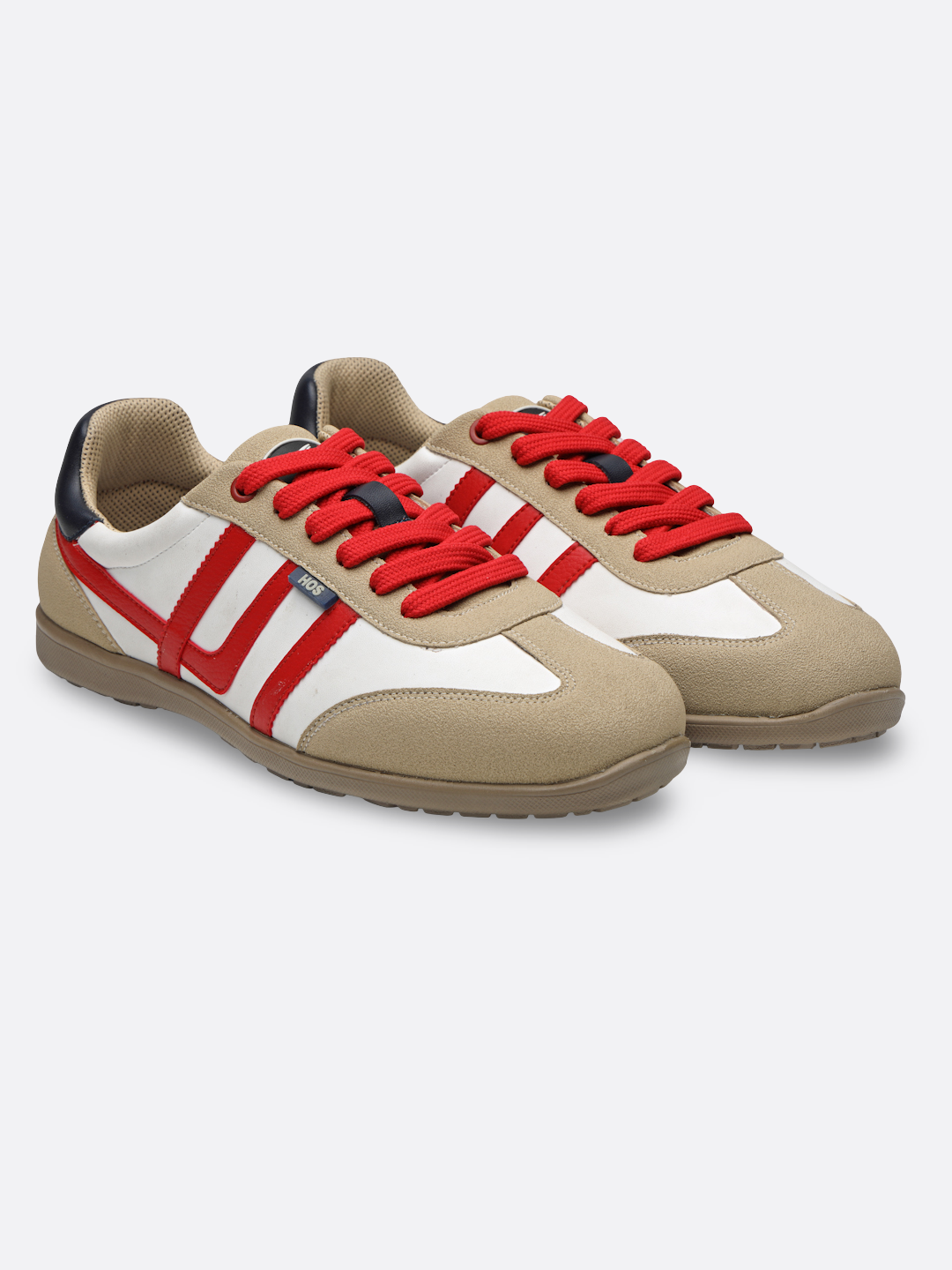 FELIX-Beige, White, Red, Navy