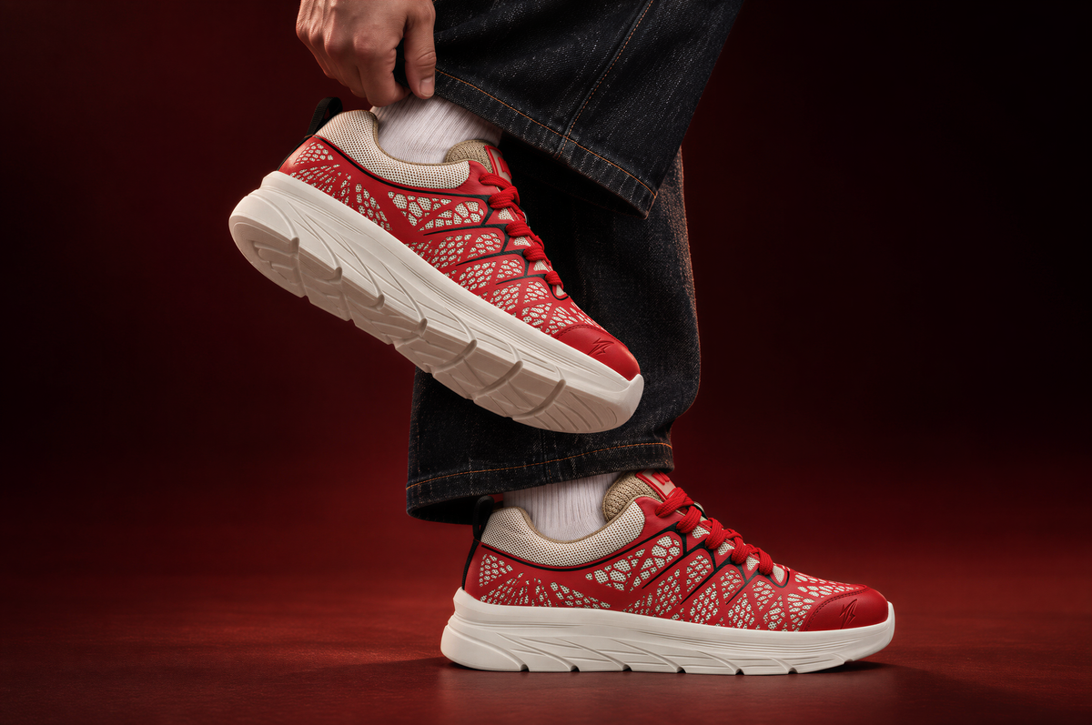 White, Red, Beige